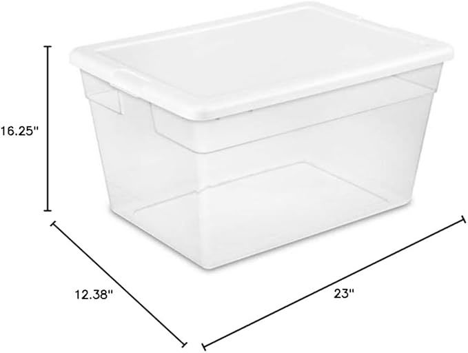 56 QT STORAGE BOX-WHITE COVER
