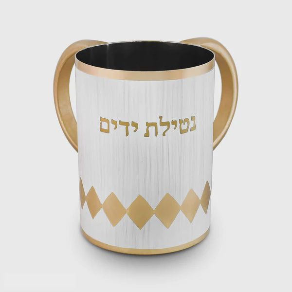 gold diamond design straight wash cup