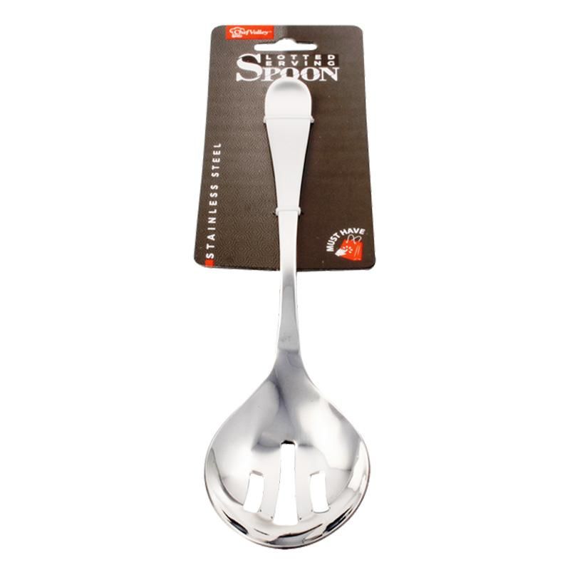 SS CURVE SLOTTED SPOON