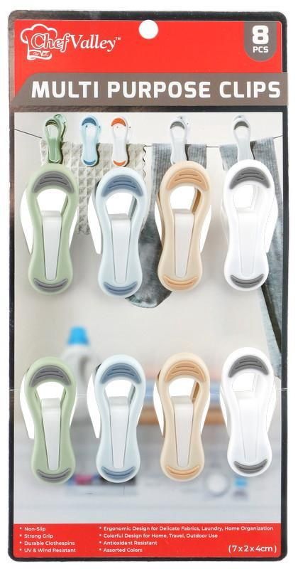 8PCS BAG CLIPS SET