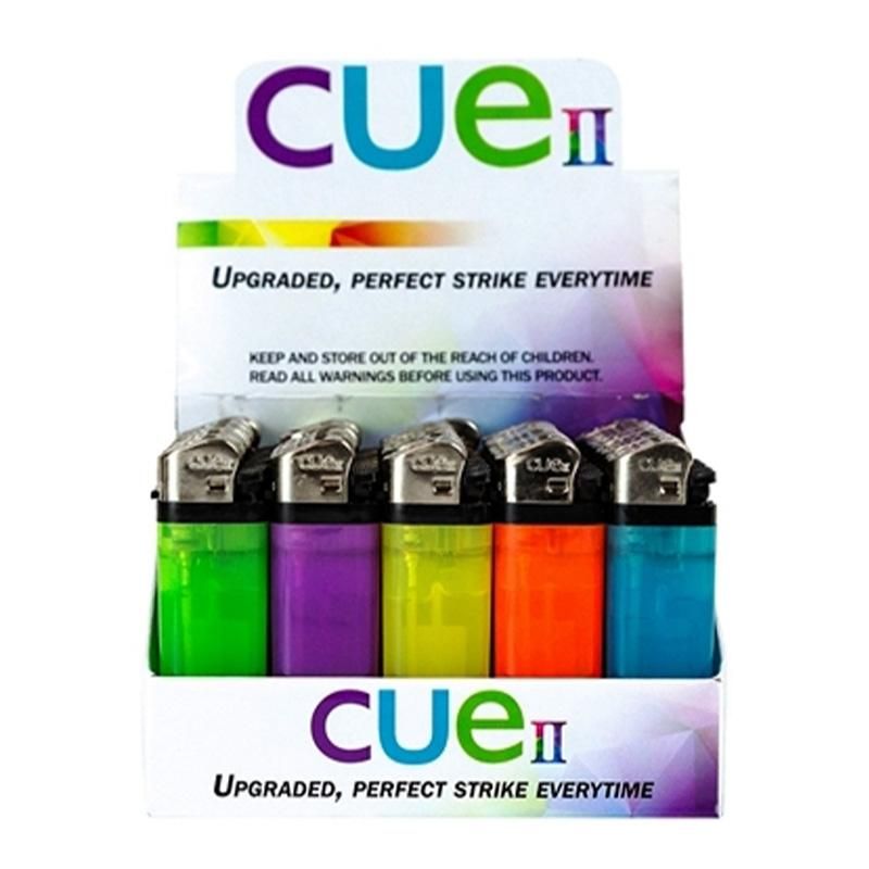CUE2 DISPOSABLE LIGHTER asst