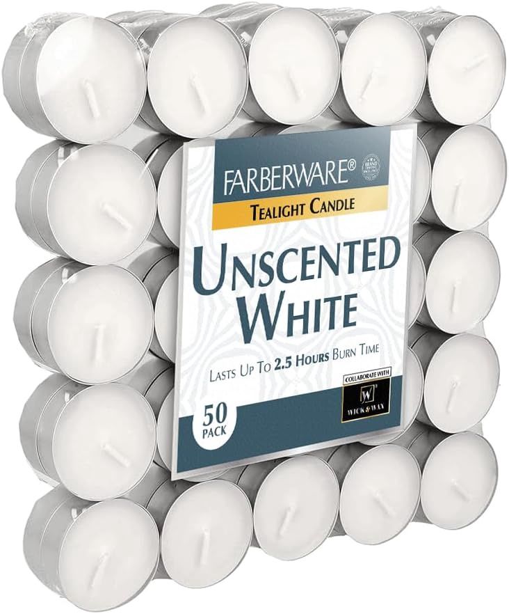 50CT FARBERWARE TEALIGHT CANDLES