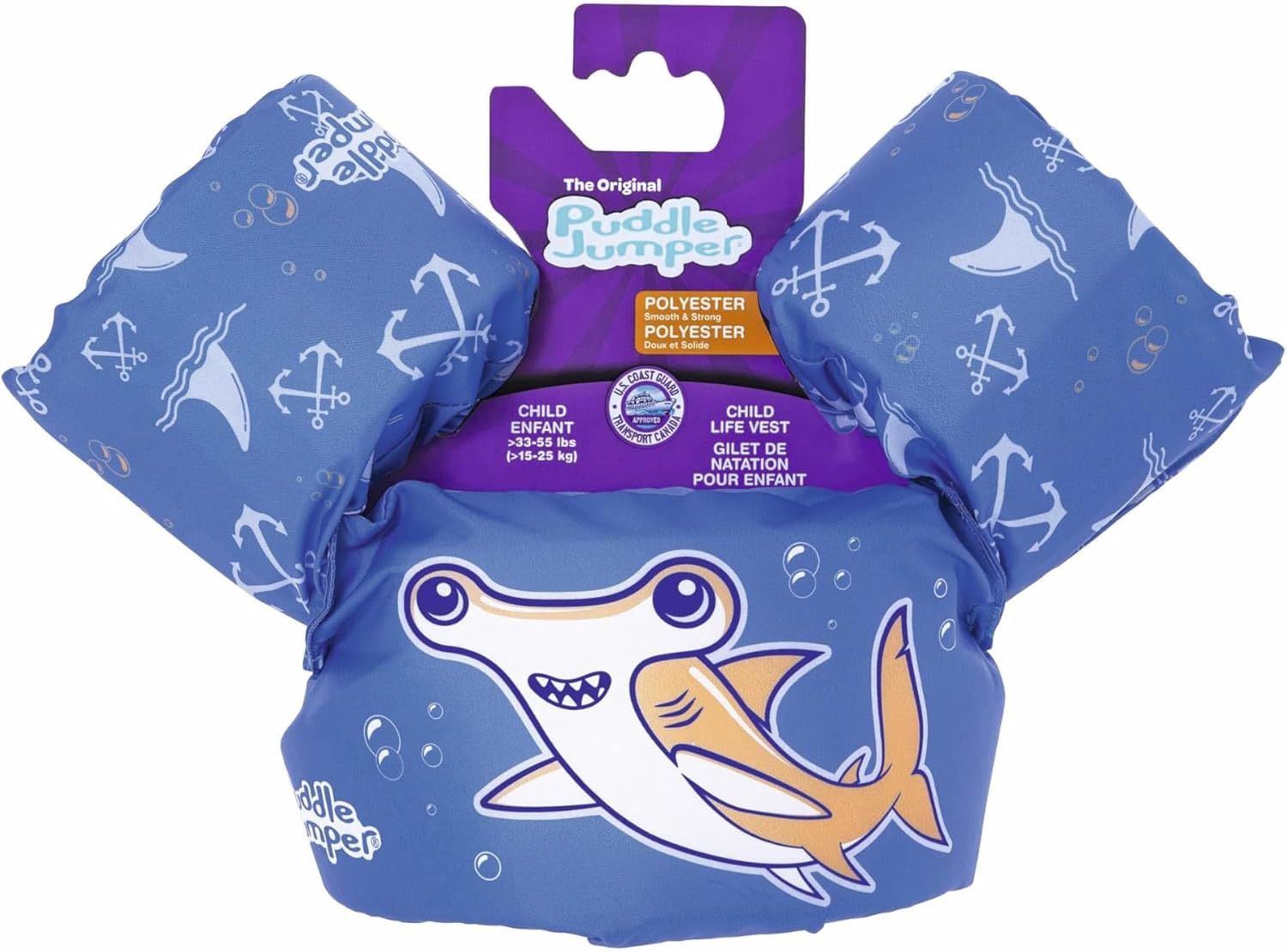 KIDS PUDDLE JUMPER, style: BLUE SHARK