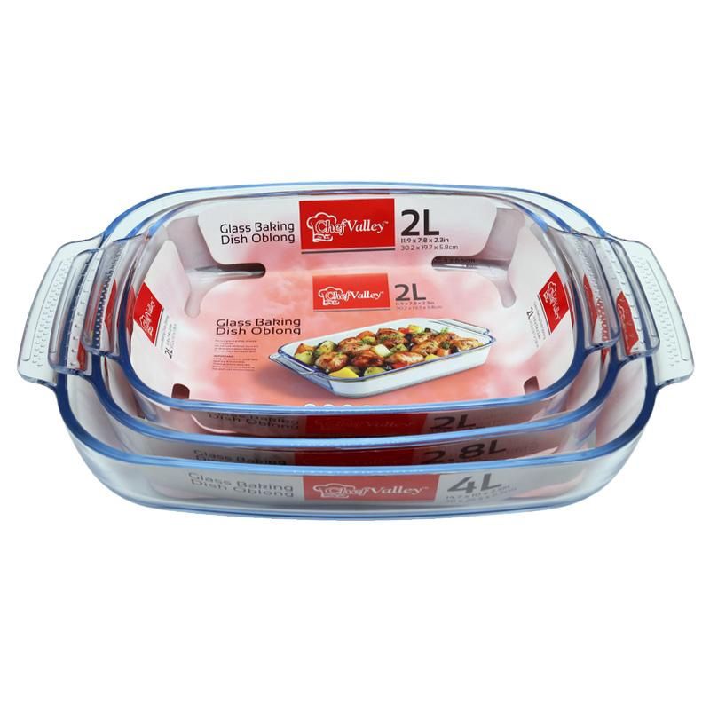 OBLONG GLASS BAKING DISH