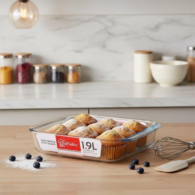 GLASS BAKING DISH SQUARE 1.9QT