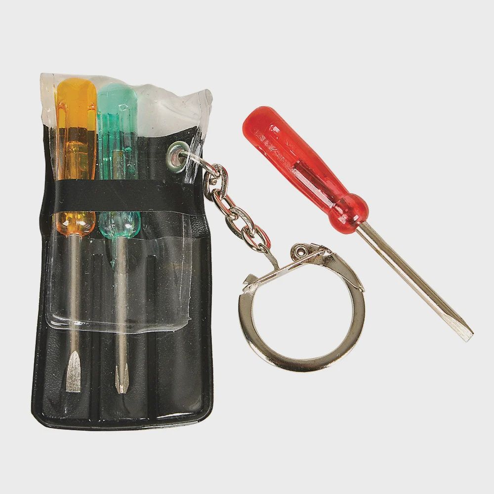 2.5" Mini Screwdriver Set Keychain
