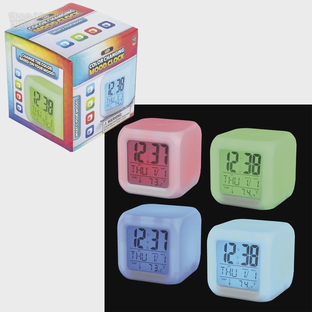 3" Color Changing LED Mood Clock