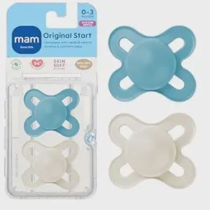 MAM Original Start Matte Baby Pacifiers 0-3 Mths BOYS