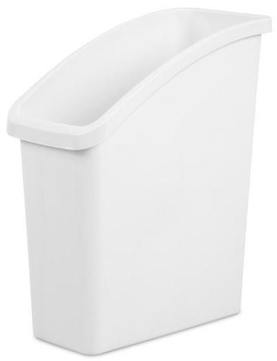 WASTEBASKET-UNDER SINK 16x8x18 WHITE