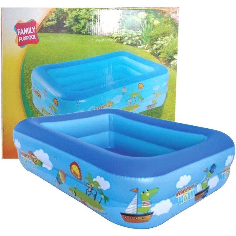 7FT RECTANGLE INFLATABLE SWIMMING POOL
