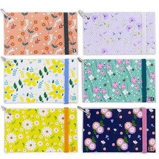Floral Ruled Index Cards w/ Ring, 3 x 5 in