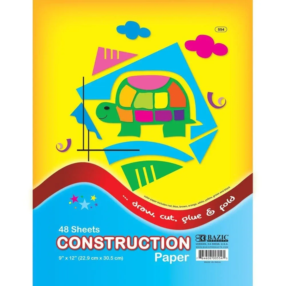 48 Ct. 9" X 12" Construction Paper