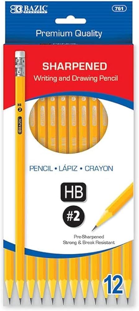 Pre-Sharpened #2 Yellow Pencils, for School