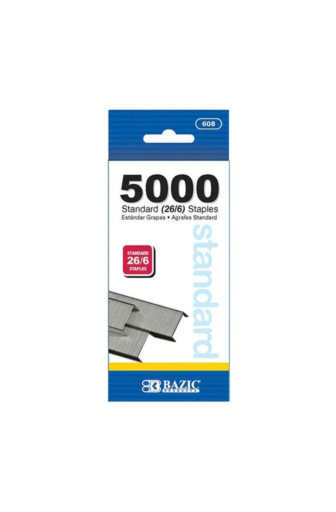 5000 Ct. Standard (26/6) Staples