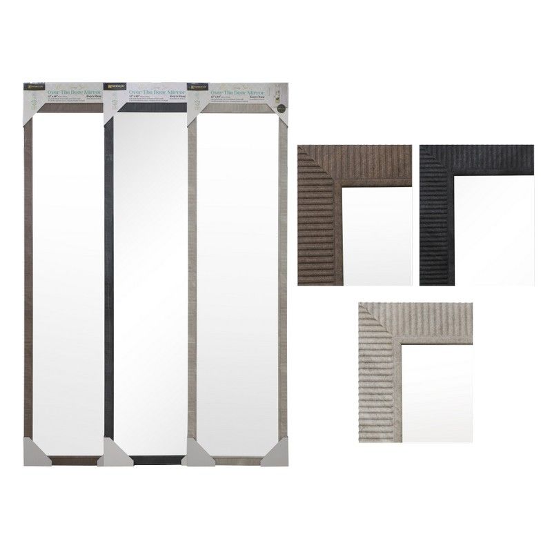 48" OVER THE DOOR MIRROR CLASSIC SPACE-SAVING DESIGN asst