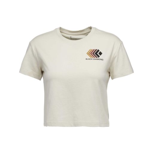 Black Diamond Women&#39;s Faded Crop SS Tee, Colour: off white, Size: XL