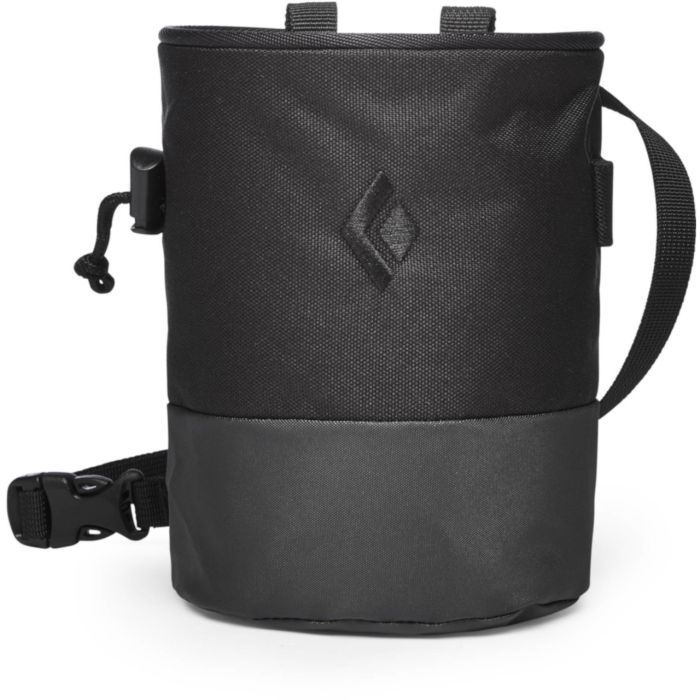 Black Diamond Mojo Zip Chalk Bag - Azul Color With Brush Holder For Climbing