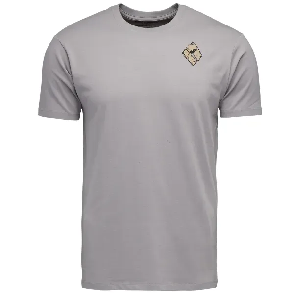 Black Diamond Mono Pocket Tee, Colour: Pewter, Size: S