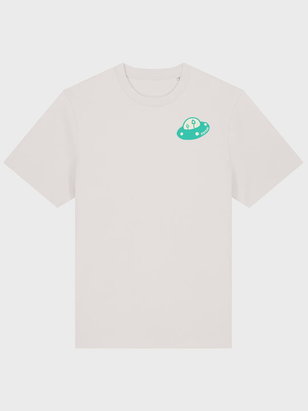 Psychi Cosmic Mountain T-Shirt, Size: XS, Colour: Off White
