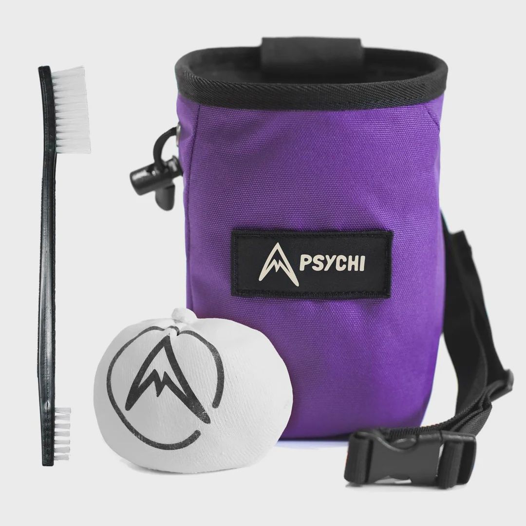 Psychi OG Chalk Bag Starter Bundle, Colour: Purple