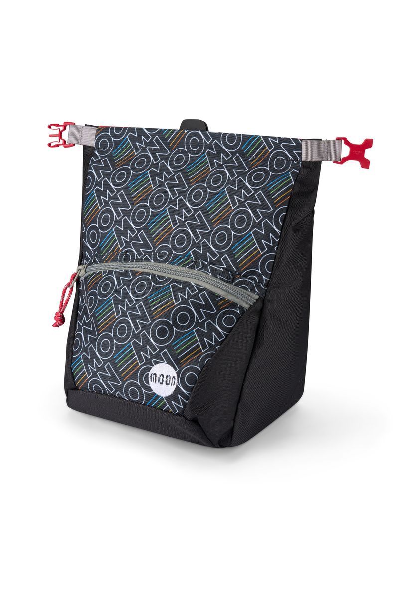 Moon Bouldering Chalk Bag, Colour: Retro Outline Black