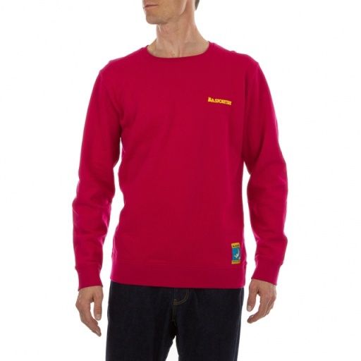 La Sportiva Men's Climbing on the Moon Sweatshirt, Colour: fucsia/giallo, Season: spring 25, Size: M