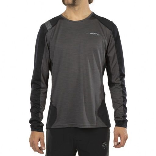 Men's Beyond Long Sleeve, Colour: carbon/black, Size: S