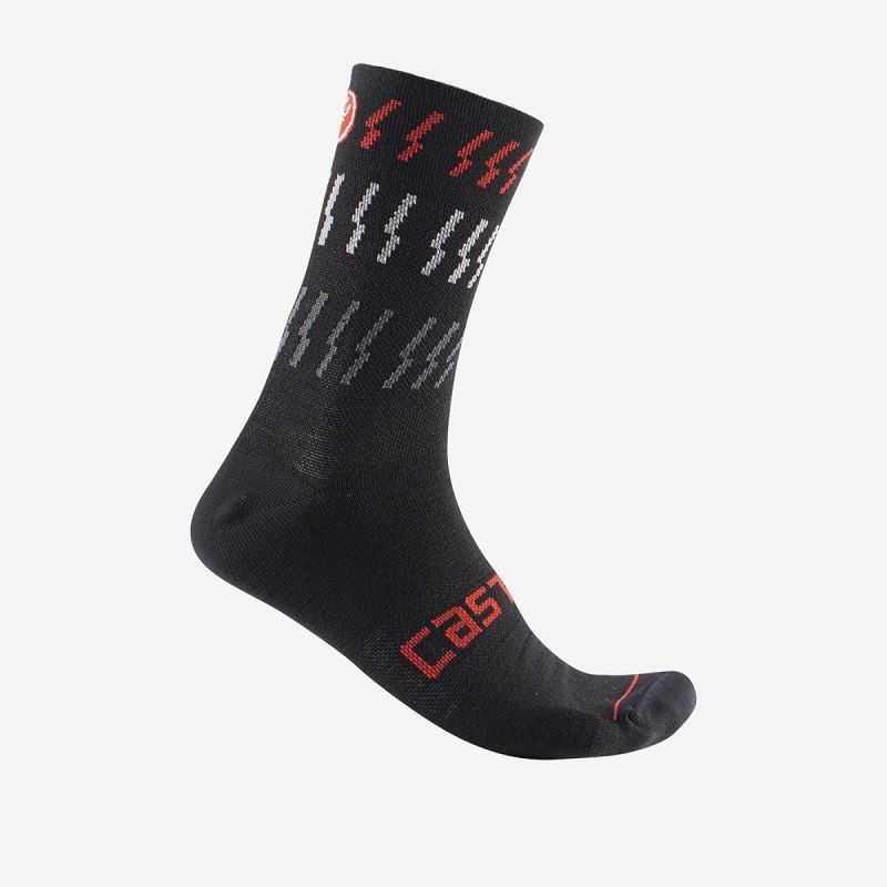 Castelli Mid Winter 18 Sock, Color: Black, Size: S/M