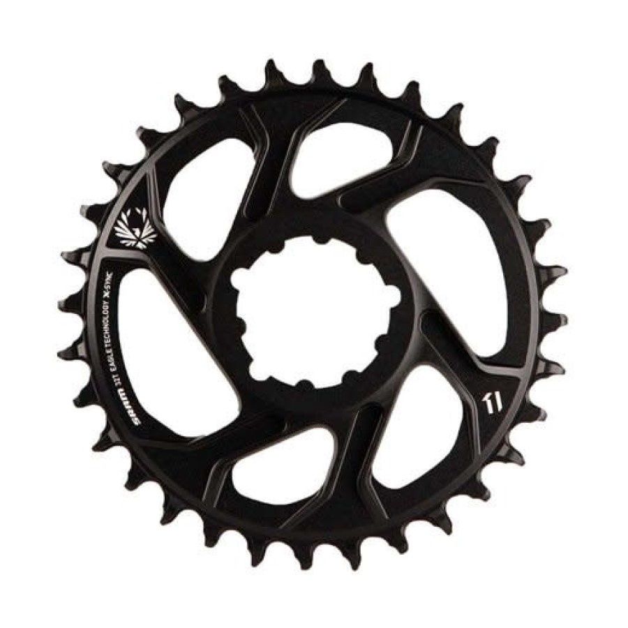 Sram, X-Sync for GXP 6mm offset, 32T, 12sp., BCD: Direct Mount, Single Chainring, Aluminum, Black