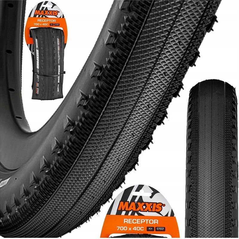 Maxxis Receptor Tire 700x40c Folding Tubeless EXO 120tpi Black