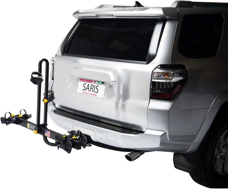 Saris, Freedom, Hitch mounted bike rack, Universal munt, 2 bikes, Black