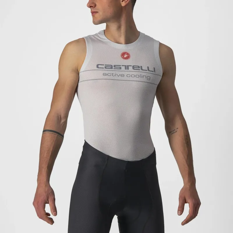 Castelli Active Cooling Silver/Grey Sleeveless 