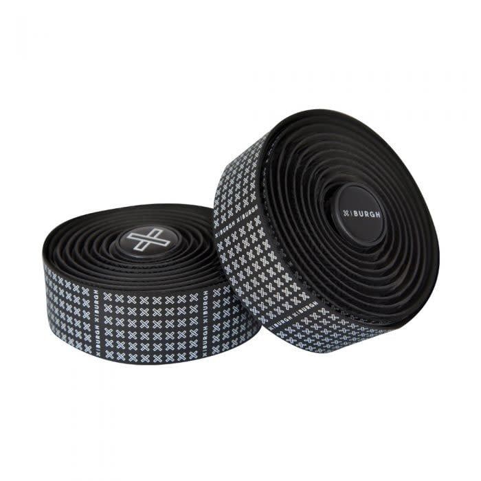 Burgh Handlebar Tape, Color: White X on Black