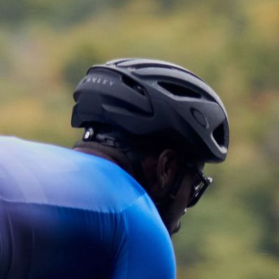Bike helmets on sale at Via Ciclante. 