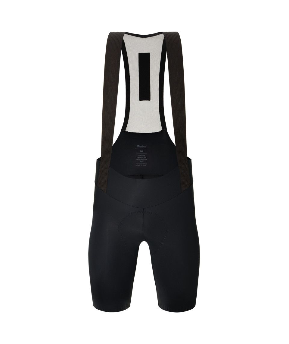 Santini Plush Bibshort, Color: Black, Size: Lrg