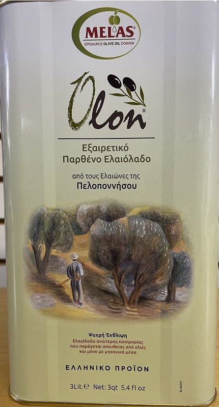 Melas Epidaurus Olive Oil Domain Olon Extra Virgin Olive Oil