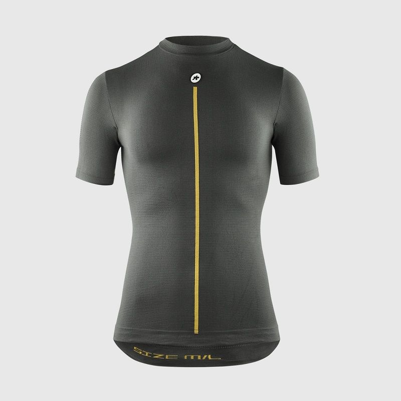 Assos Spring Fall SS Skin Layer P1, Color: Grey, Size: II (XL-2XL)