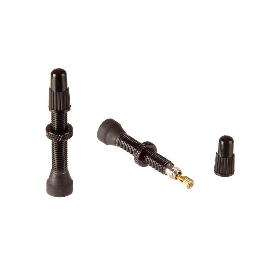 Stan's No Tubes Tubeless Valve  - Black -Pair-, Size: 35mm
