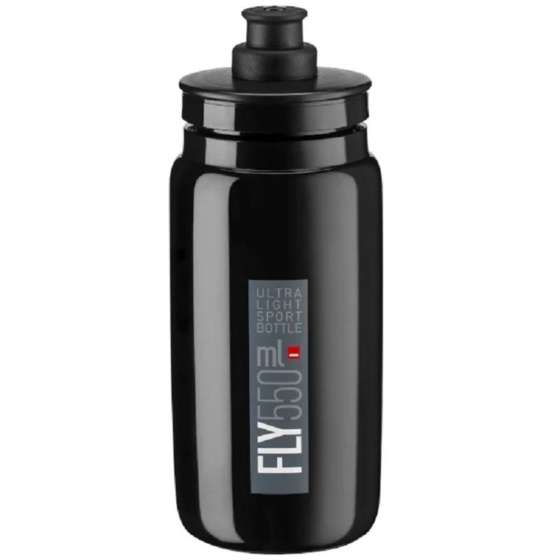Elite Fly Ultra Light Sport Texture Bottle 550ml, Color: Black