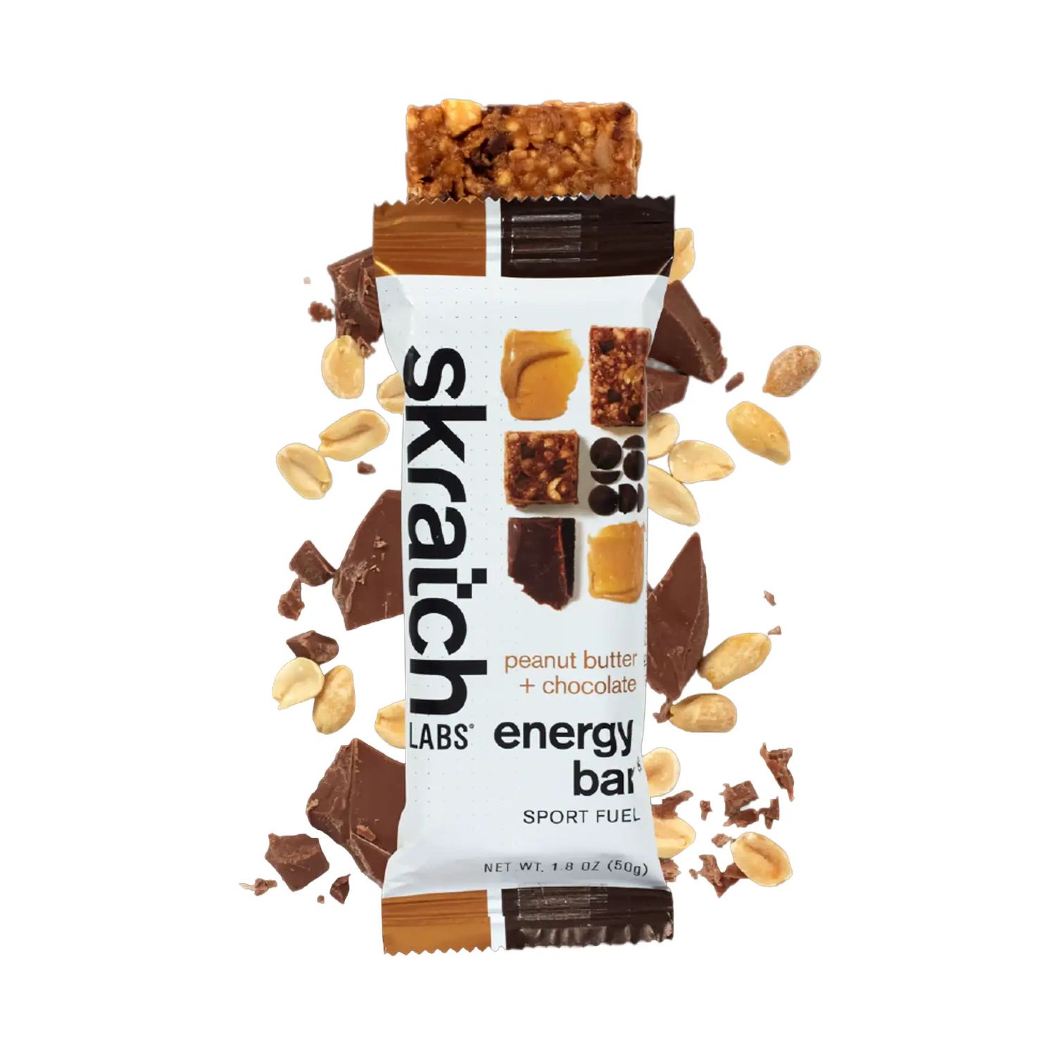 Skratch Labs Energy Bar, Size: Peanut Butter and Chocolate