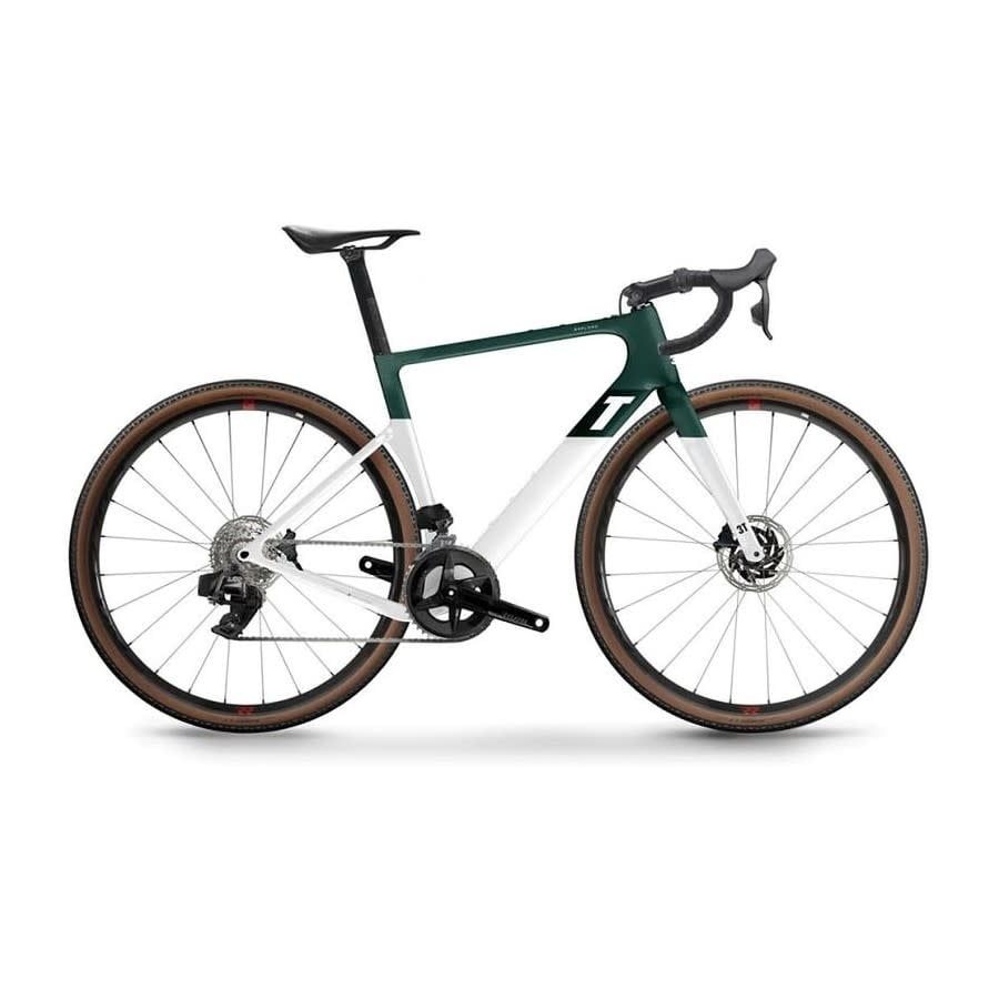 3T Exploro Racemax Rival AXS 2x 12, Color: Emerald/White, Size: 56cm