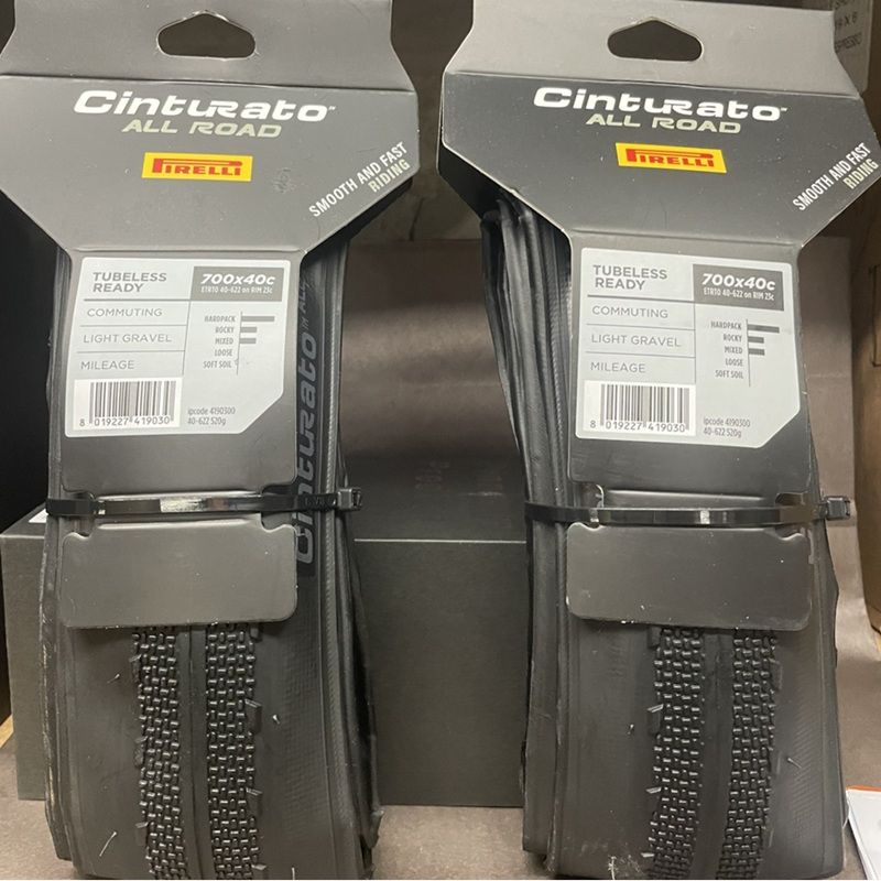 Pirelli Cinturato™ All Road TLR Tire PAIR, Color: Black, Size: 700x40c