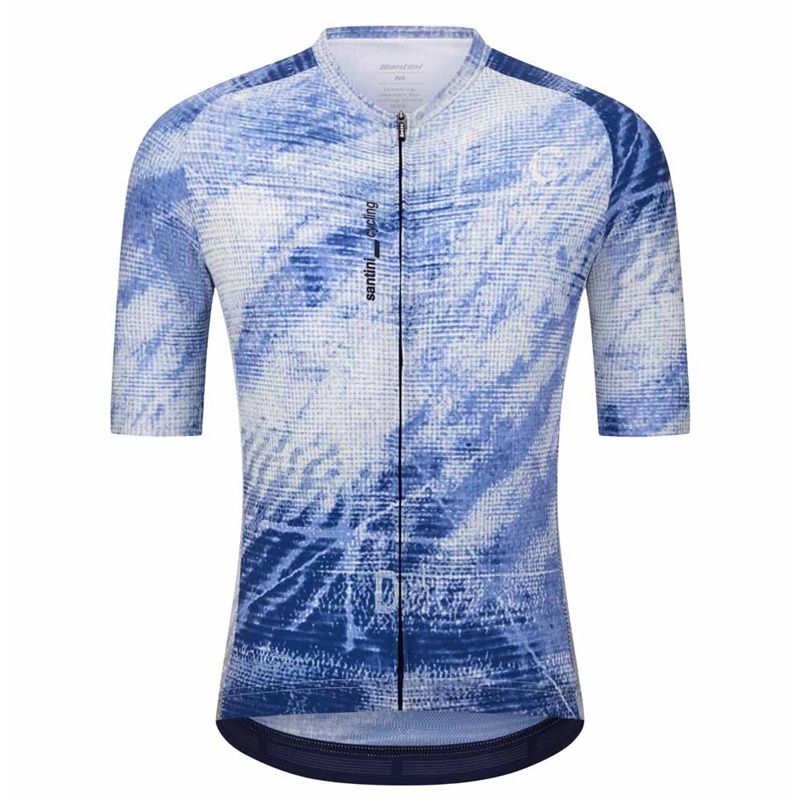 Santini Motion cycling Unisex jersey, Color: Nautical Blue, Size: Lrg