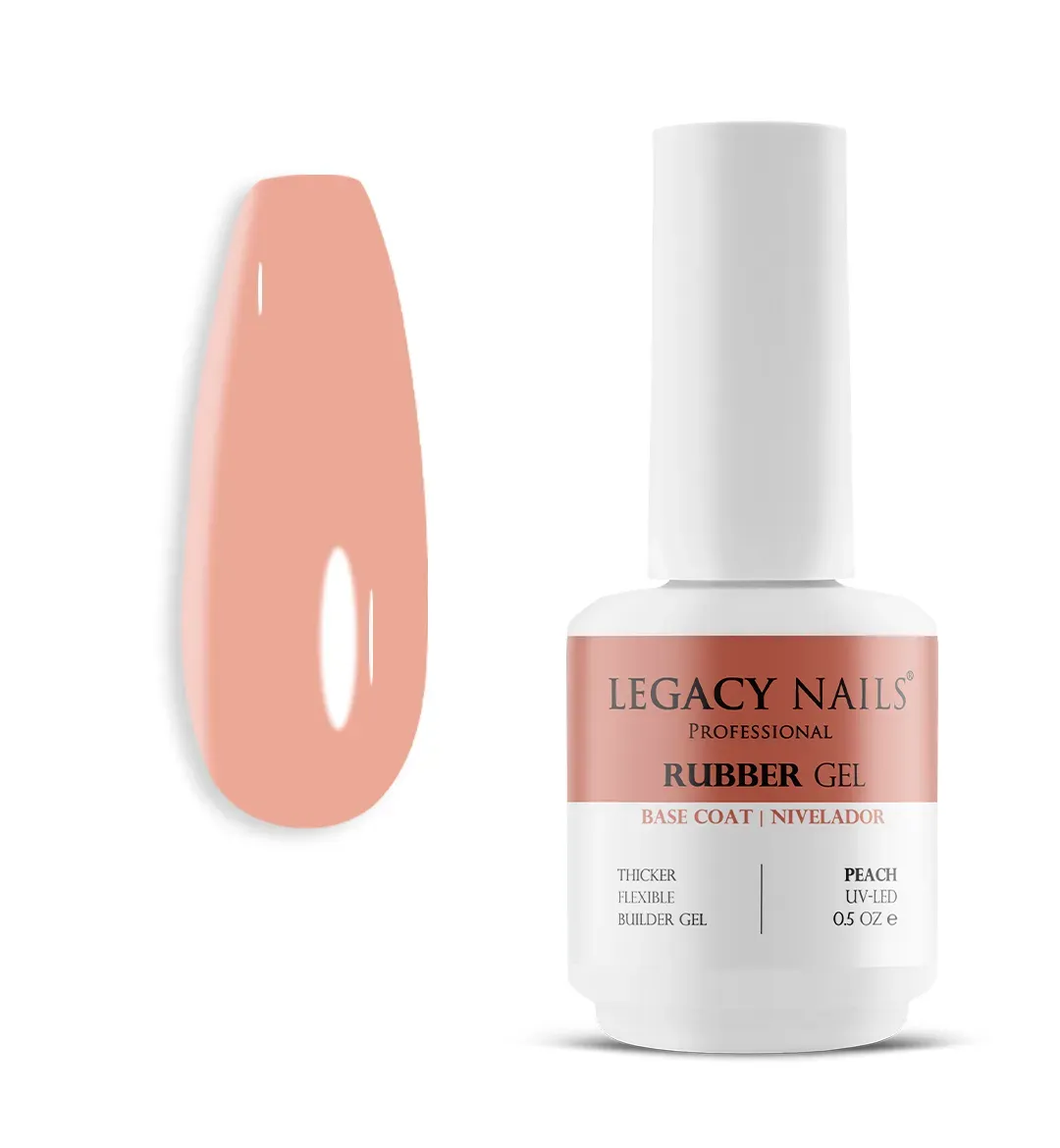 Rubber Gel Peach LNRGP-05  LEGACY NAILS