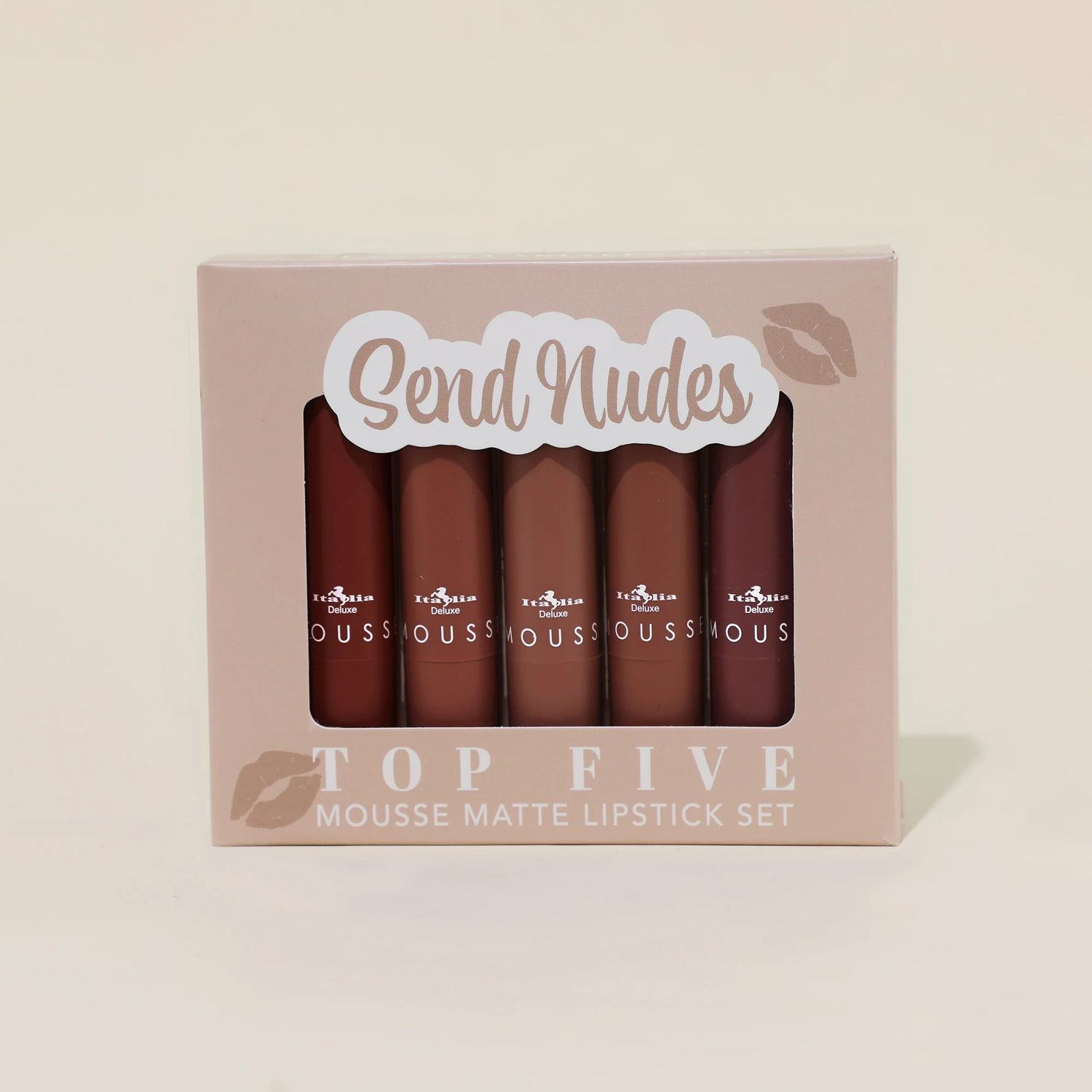 Top Five Mousse Matte Lipstick Set-Send Nudes   191-3. ITALIA