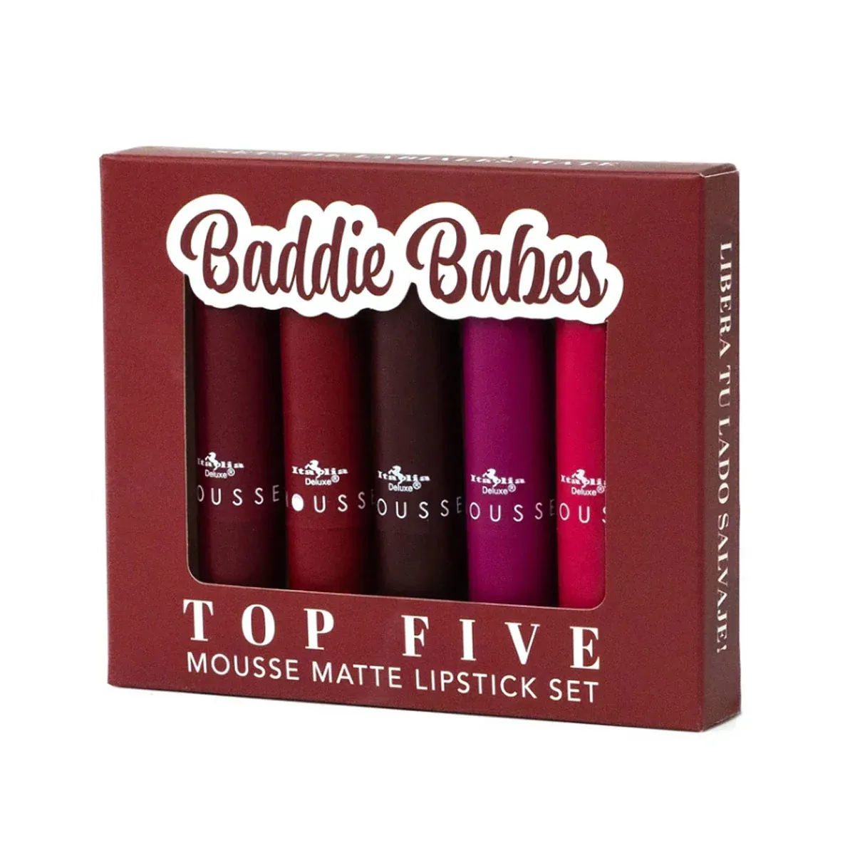 Top five mousse matte lipstick set BADDIE BABE  191-7 italia delux