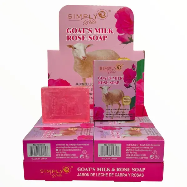 SIMPLY BELLA JABON DE LECHE DE CABRÁ Y ROSAS