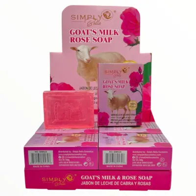 SIMPLY BELLA JABON DE LECHE DE CABRÁ Y ROSAS