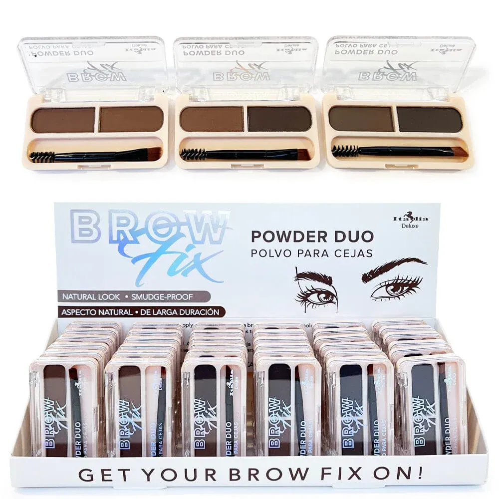 Italia Deluxe Brow Fix Powder Duo (36PC)  830BP