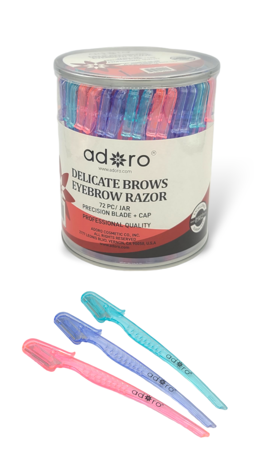 Delicate brows eyebrow razor 72pcs ADORO